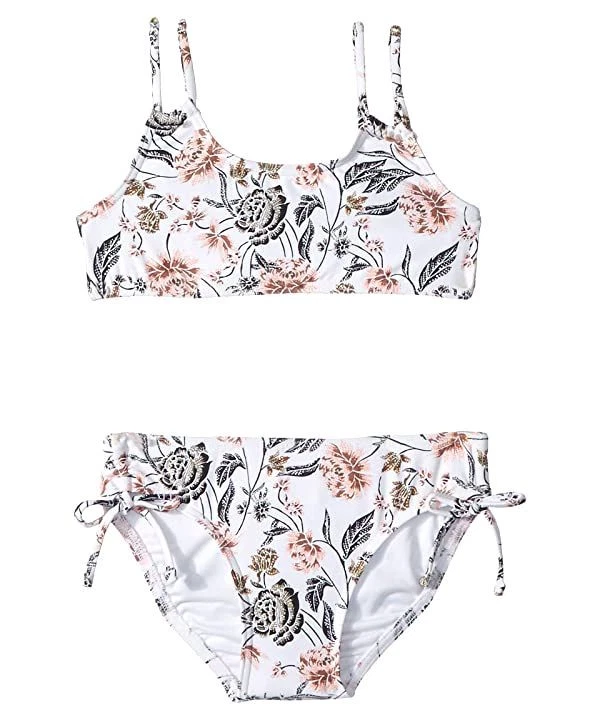 O'Neill Swimwear Girls White Floral Colleen Bralette Bikini Swim Set Size 4 - Image 1 of 1