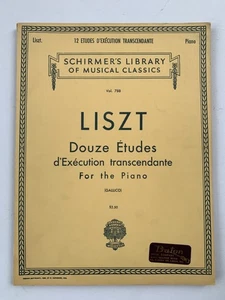 Notas. Liszt. Douze Etudes d'Execution trascendente.    Piano. - Imagen 1 de 1