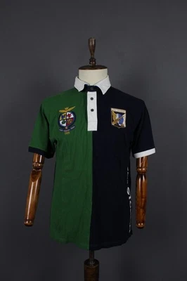 Camisa Polo Aeronautica Militare Verde/Negro Cuello Manga Corta Talla XXL Foto 1 de 4