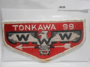 O.A. LODGE 99 TONKAWA WHITE BORDER NO FDL VINTAGE (TEXAS) B539 - Bild 1 von 1