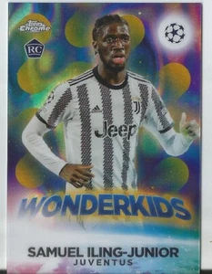 2022/23 Topps Chrome UEFA WONDERKIDS SAMUEL ILING-JUNIOR GOLD LAVA ROOKIE #W-15 - Picture 1 of 2