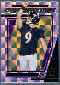 Donruss Justin Tucker Dominators 2021 #D2 Ravens - Imagen 1 de 2