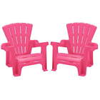 Plastic Children's Adirondack Chair 2PK, Pink