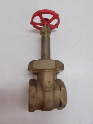 New. Milwaukee Valve 1153 2" Gate Valve 200 SWP 400 WOG 2 In. Threaded BRONZE - Image 1 of 4