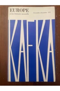 Revue Europe N°511-512 Franz Kafka, Novembre-Décembre 1971 Collectif - Picture 1 of 1