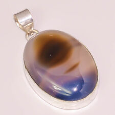 Natural Brown Botswana Agate Handmade Jewelry 925 STERLING SILVER PLATED PENDANT