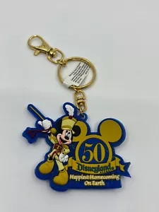 Mickey Mouse Marching Disneyland 50th Anniversary Key Chain NEW! - Picture 1 of 3