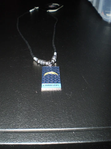 San Diego Chargers   NFL Licensed  Diamond Plate Rope Necklace, 20-Inch Cover
