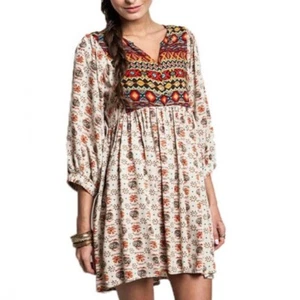 Umgee Free Spirit Minikleid Bohemian Tribal Aztec Größe S - Bild 1 von 10