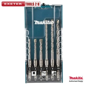 Makita SDS+ Hammer Drill Bit Set 5-10mm - 6 Drill Bits - E-15730 - Picture 1 of 3