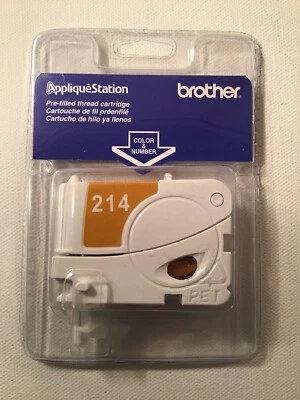 Genuine Brother Applique Station Pre-filled Thread Cartridge 214 Gold NEW - Image 1 of 2