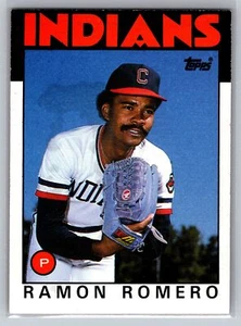 1986 Topps Ramon Romero Rookie #208 Cleveland Indians - Picture 1 of 2