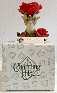 Charming Tails ~ FLORAL CANDLEHOLDER W/MAXINE Figure 93/203 ~ Fitz & Floyd NIB - Picture 1 of 17