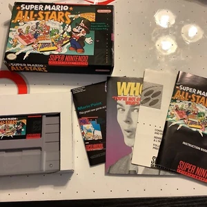 Super Mario All Stars Completo En Caja CIB Snes Super Nintendo Caja Manual Juego - Imagen 1 de 13