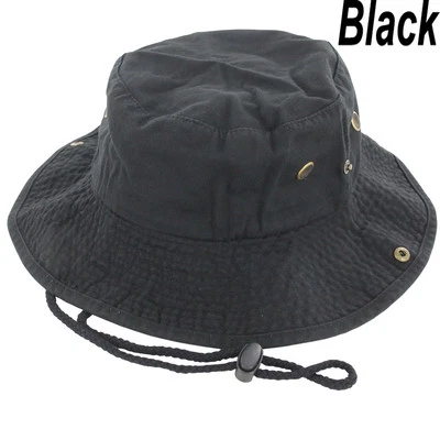 Gorra Boonie Bucket para Hombres Algodón Ala Ancha Sol Exterior Pesca Militar Caza Foto 1 de 2