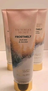 3x Frostmelt Fresh Mint & Chocolate Fragrance Lotion 8oz Victoria's Secret New  - Picture 1 of 3