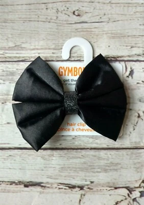 NWT Gymboree Glamour Ballerina black satin hair bow bobby pin holiday formal - Image 1 of 2