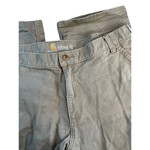 Carhartt Khaki Cargo Style Pants Men's 40x30 - Picture 1 of 8