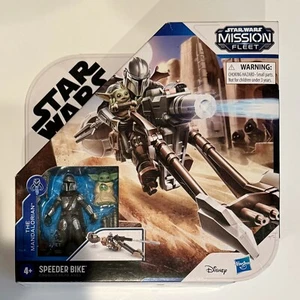 Bicicleta Speeder Star Wars: Mission Fleet con figuras de The Mandalorian y Grogu - Imagen 1 de 2