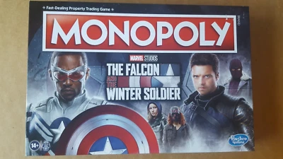 MONOPOLY MARVEL THE FALCON AND THE WINTER SOLDIER EDITION BOARD GAME BY HASBRO - Image 1 of 3