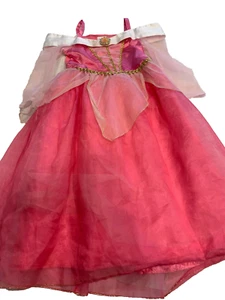 Disney Collection Kids Girls Pink Sleeping Beauty Aurora Costume Dress Size 5-6 - Picture 1 of 12