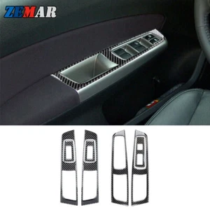7x Interruptor de ventana de fibra de carbono cubierta interior embellecedor para Subaru Forester 2009-2013 - Imagen 1 de 16