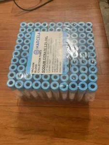 Paquete de 100 tubos de citrato de sodio al vacío colector de sangre de 5 ml. - Imagen 1 de 4