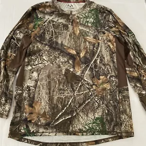 RealTree Mens Shirt Scent Blocker XL ,Long Sleeve Camo Crew Neck - Picture 1 of 4