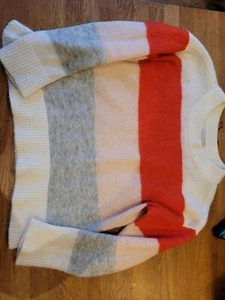 H&M Mohair Wool Blend Stripe Jumper XS - Picture 1 of 3
