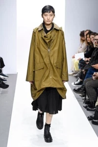 Poncho cera cammello BARBOUR x MARGARET HOWELL UK 12 EU 38 USA 8 grandi reti un porter - Foto 1 di 20
