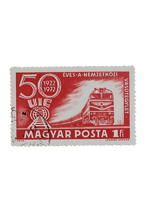 Estampilla postal húngara Scott #2177 Michel #2803 trenes sin usar rara - 1972 Foto 1 de 4