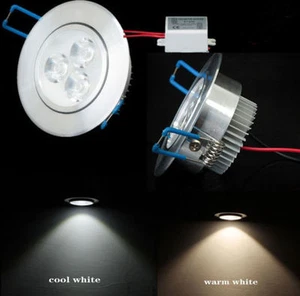 new 3W LED Recessed Ceiling Down Light Bulb Lamp Downlight Warm/cool white - Picture 1 of 3
