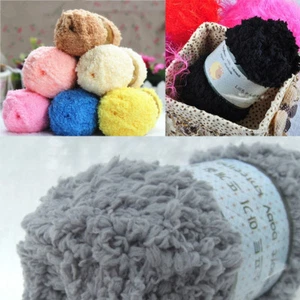 Copo de nieve DK lana suave para bebé 50 g hilo de tejer blanco 18 colores - Imagen 1 de 19