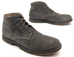 Sorel Madson Chukka Suede Leather Mid Top Boot Men 12 Lace Waterproof Gray Taupe - Picture 1 of 18
