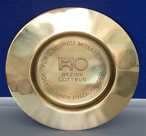 für 25 jährige Mitarbeit - Bezirk Cottbus - Wandteller - Bild 1 von 4