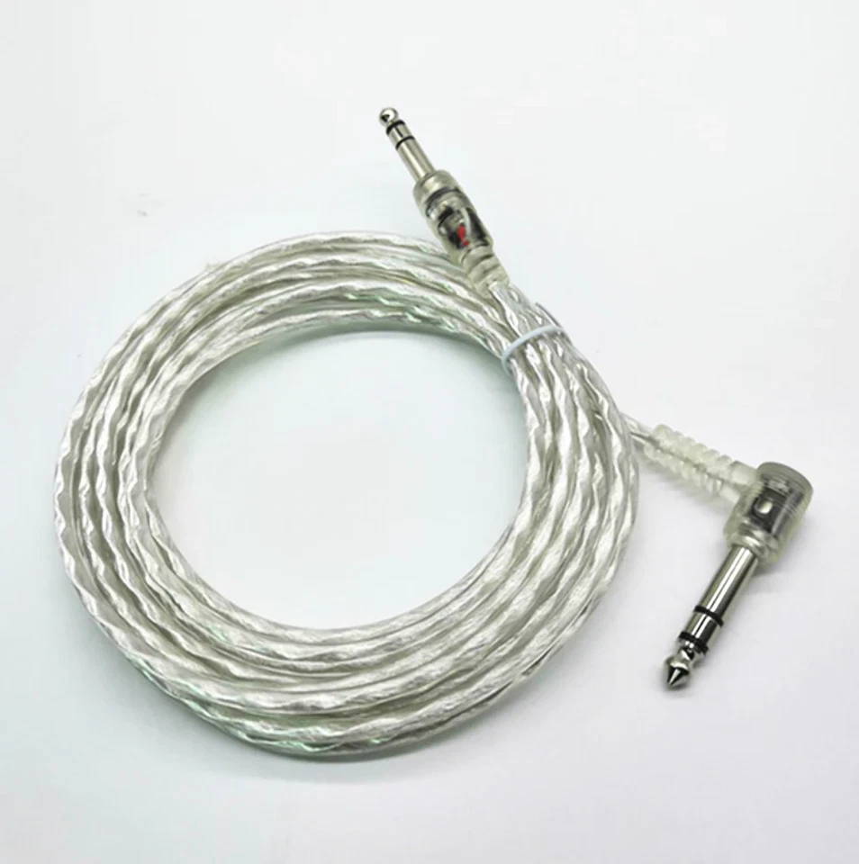 DOLBY DRUMS 10 ft Silver Clear Transparent Dual Trigger Cable for Roland Alesis Drum 10ft