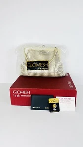 Genuine Vintage Glomesh Boxed White/Cream EVENING BAG Medium Size - Picture 1 of 8