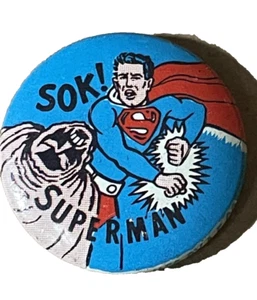 1966 Superman Pinback Vintage 1 Zoll Nat'l Periodical Prod A F Co. SOK! - Bild 1 von 7