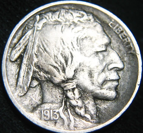 Sharp Original 1913-P MOUND Type Variety 1 BUFFALO NICKEL FREE SHIPPING! JK87MJ Cover