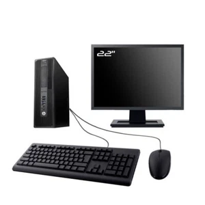 PC HP WorkStation Z240 SFF Ecran 22" Intel I5-6500 RAM 8Go SDD 240Go W11 Wifi - Photo 1/7
