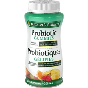 Nature's Bounty Probiotic Gummies Seamless Pineapple Raspberry Orange 150g NEW - Picture 1 of 1