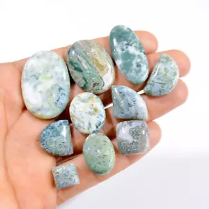 Lote de 10 piezas de piedras preciosas sueltas de jaspe de lujo natural de 212 quilates 11x10-36x25 mm #2963 - Imagen 1 de 4