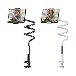 Lazy Foldable Mobile Phone And Tablet Stand Holder Flexible Bed Desk Table Clip - Photo 1 sur 14