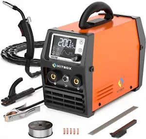 New MIG Welder Gasless IGBT Inverter LiftTIG MMA MIG Welding Machine 200 HITBOX - Picture 1 of 8