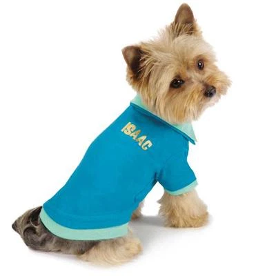 Camiseta Polo Pullover M. Isaac Mizrahi Pintura Salpicaduras Perro Talla: XS Foto 1 de 4