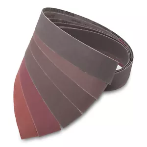 CORREAS DE LIJADO DE GRANO FINO PARA FABRICANTES DE CUCHILLOS 2" X 72", PAQUETE DE 6 SURTIDOS - Imagen 1 de 6
