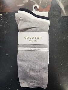 Gold Toe Women's Castaway Crew Socks (3 Pairs) Size 6-9 - Picture 1 of 7