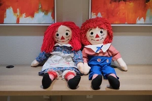 Compra 1/ambos Vintage Applause Jumbo Raggedy Ann and Andy 1991 Johny Gruelle 36"" - Imagen 1 de 9