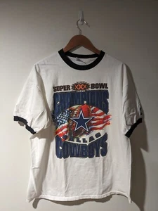 Vintage 1996 Dallas Cowboys Super Bowl NFL Football Starter X-Large T-Shirt - Picture 1 of 5