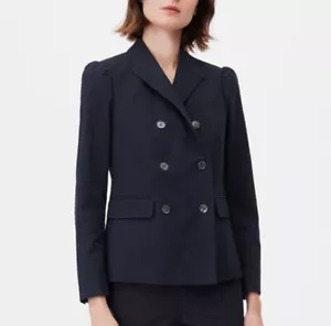 Rebecca Taylor Navy Double Breasted Blazer With Tags rent The Runway Size 10 - Picture 1 of 15